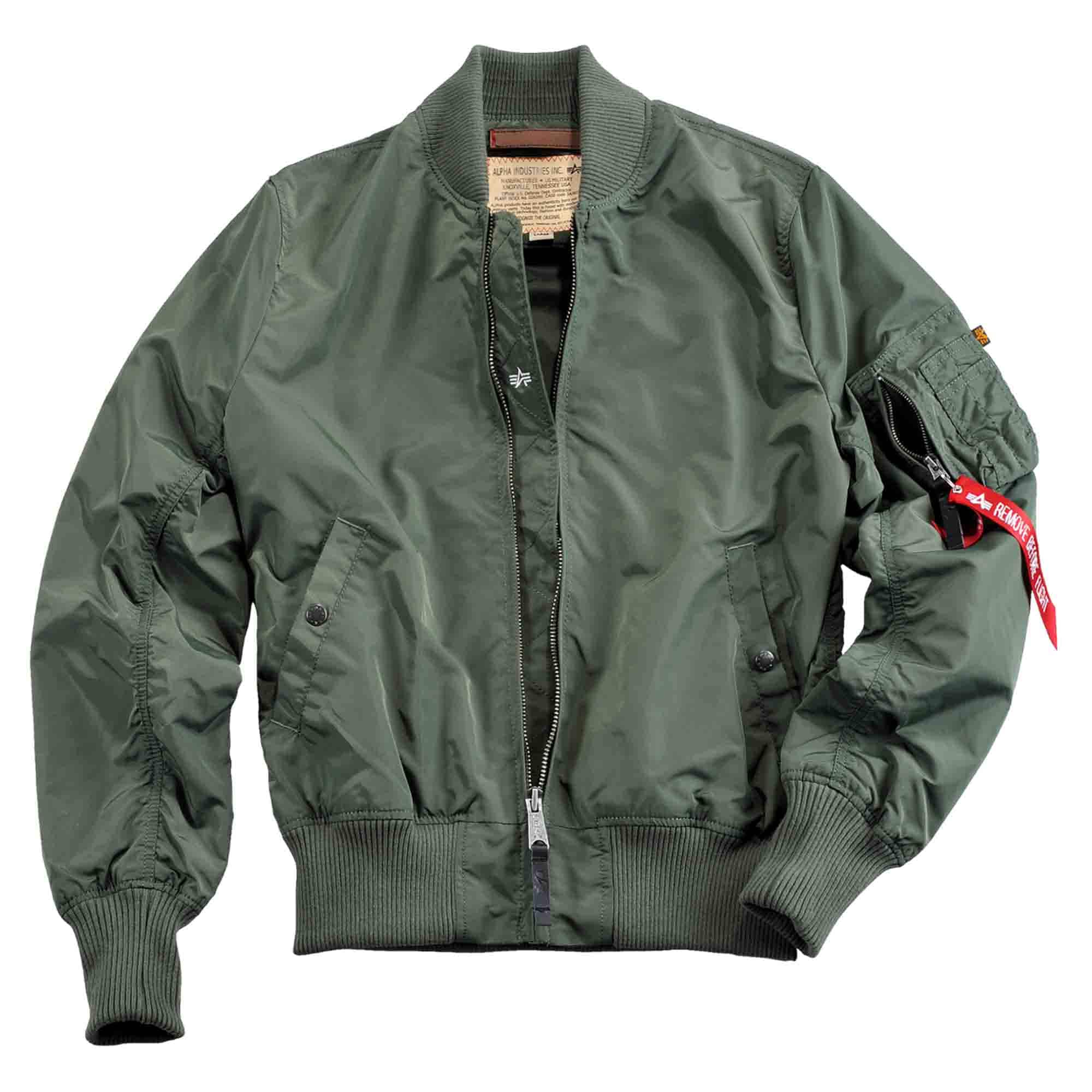 Puirchase the Alpha Industries Jacket MA-1 TT sage green by ASMC