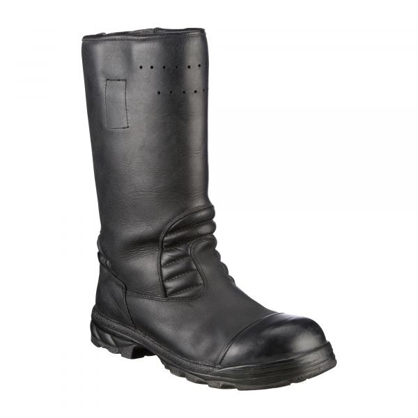 Used BW Fire Dept. Leather Boots black