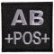A10 Equipment Blood Group Patch AB POS black