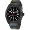 KHS Wrist Watch Inceptor Black Steel Diver Band camo olive