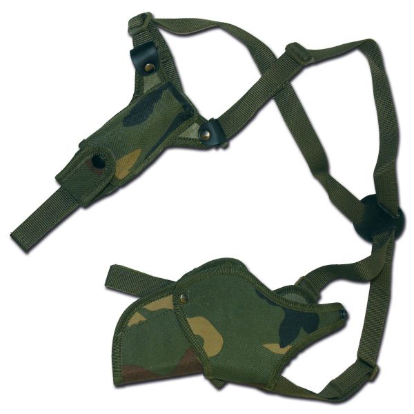 Woodland Camouflage Shoulder Holster Pouch FOR HAND GUN PISTOL 