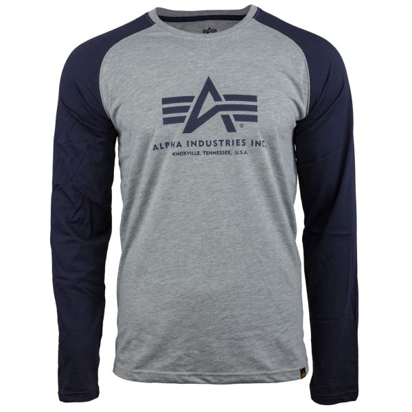 Alpha Industries Long Arm Shirt Basic blue/gray