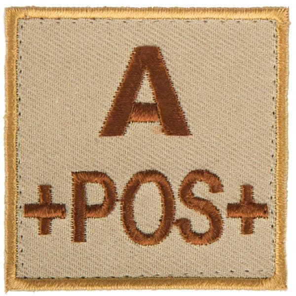 A10 Equipment Blood Group Patch A Pos.sand