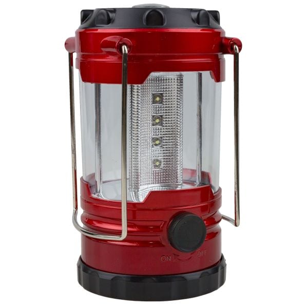 Camping Lantern with Compass red
