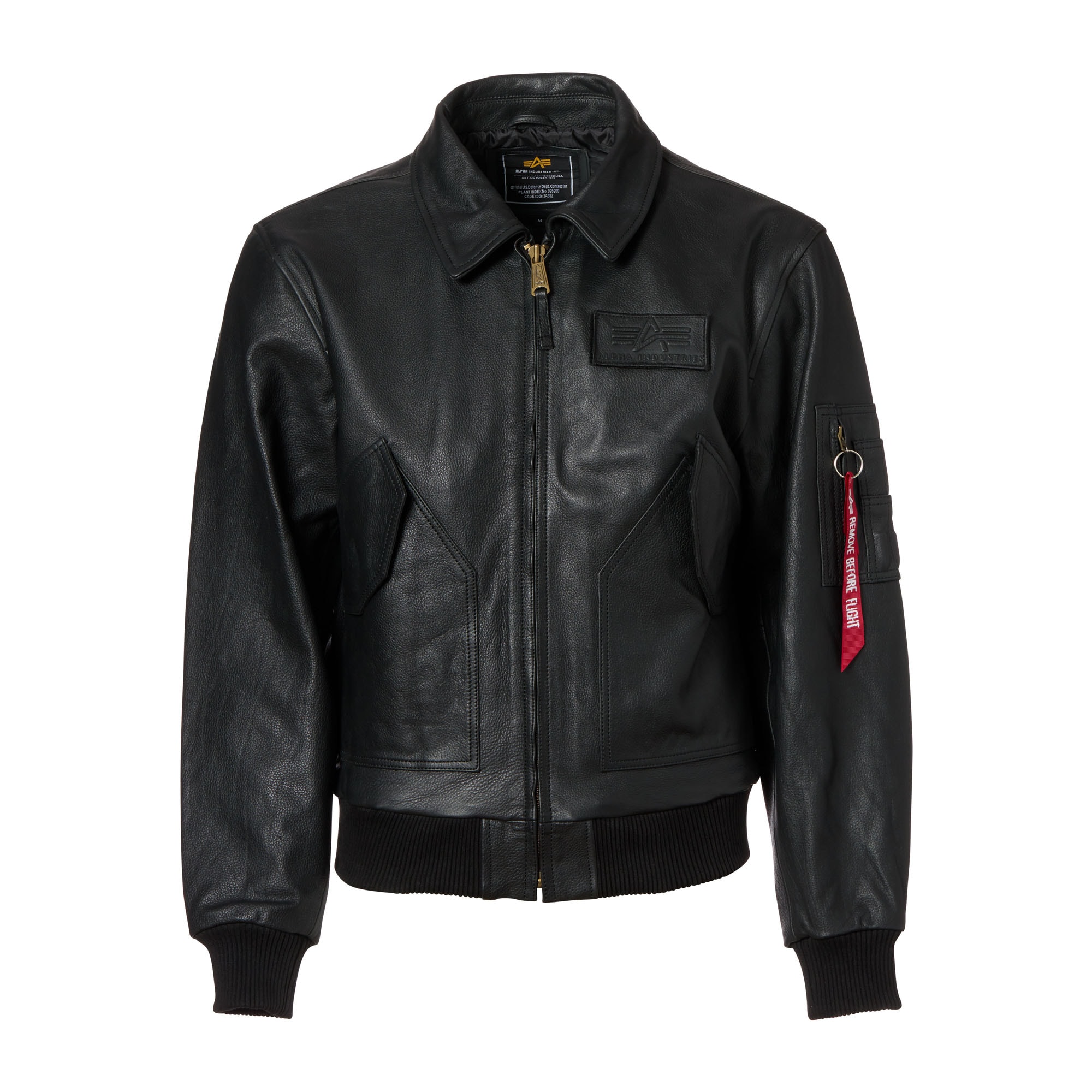 Purchase the Alpha Industries Flight Jacket CWU Leather black by