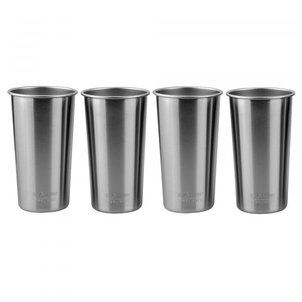 Klean Kanteen Pint Cup Brushed Stainless 4-Pack