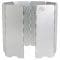 AB Folding Gas Stove Wind Protection Aluminum 8 Slats silver
