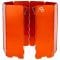 AB Folding Gas Stove Wind Protection Aluminum 8 Slats orange