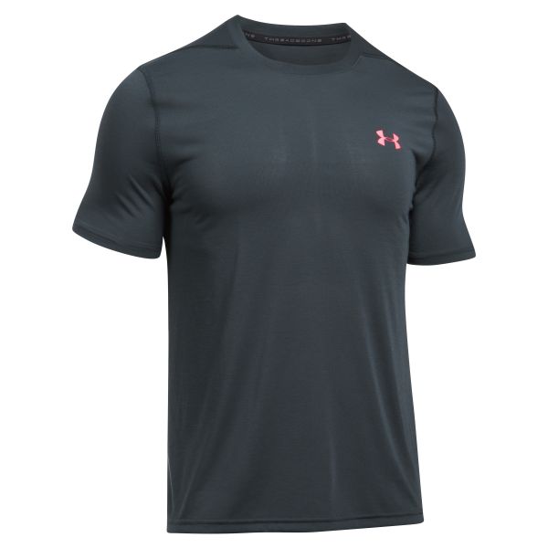 Under Armour Fitness Shirt Threadborne Fitted gray/red II