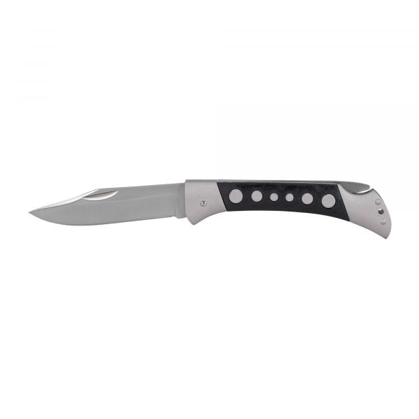 KH Security pocket knife inlay black silver-colored