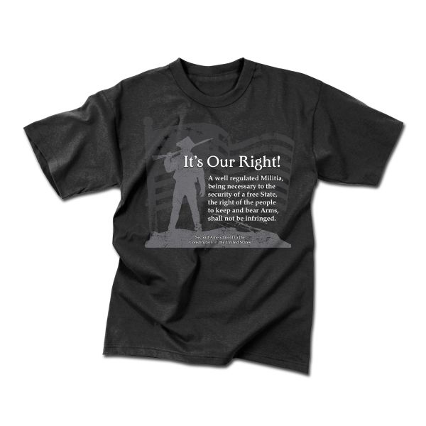 T-Shirt Rothco It's Our Right black