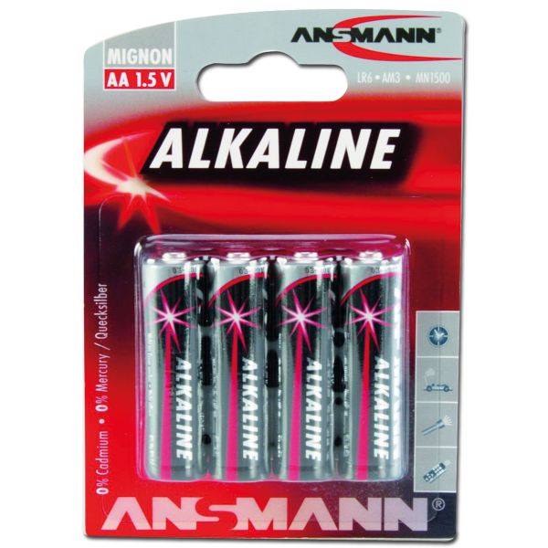 Battery Ansmann Mignon AA Red-Line 4-pack