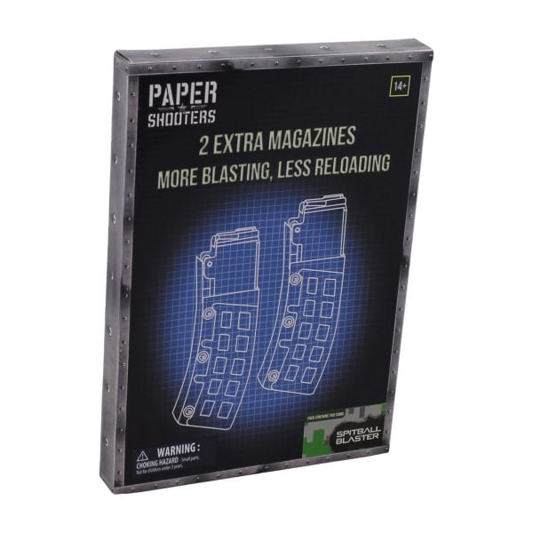 Paper Shooters Replacement Magazines Tactician Green Spit 2-Pack