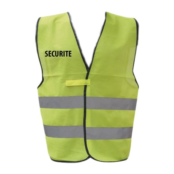 Safety Warn Vest Securite signal yellow