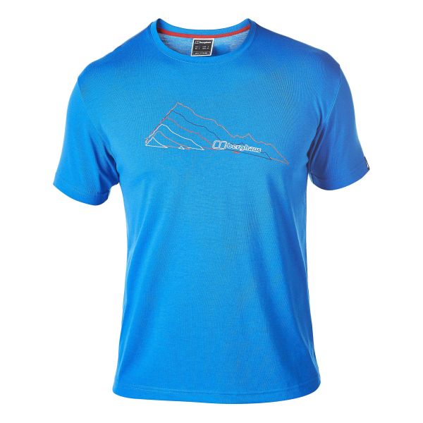Berghaus T-Shirt Layered Mountain blue lemonade