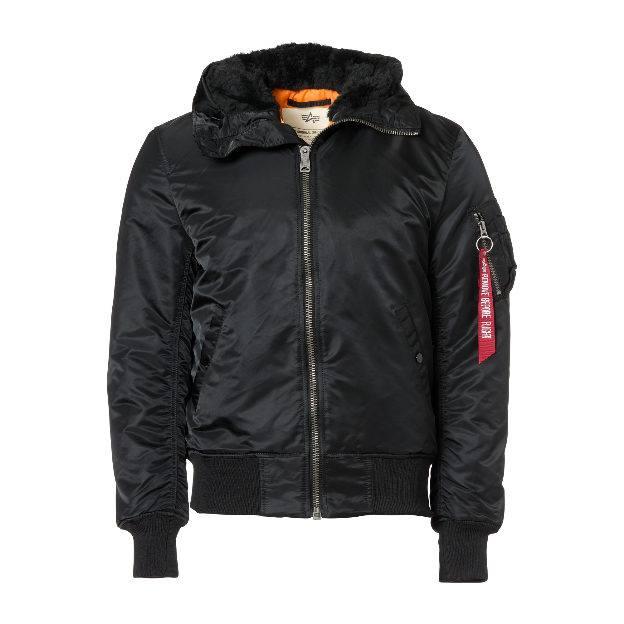 Purchase the Alpha Industries Flight Jacket MA-1 Hooded black by