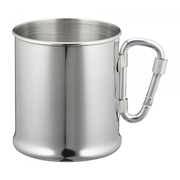 Stainless Steel Mug with Carabiner 220 ml