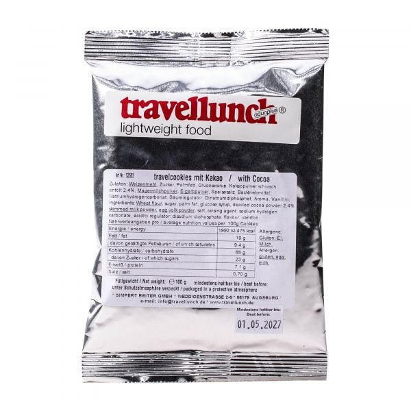 Travellunch Travel Cookies with Cocoa Flavor