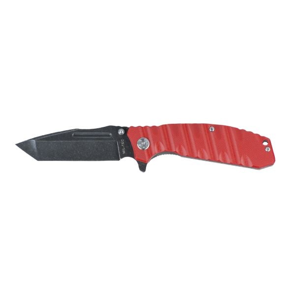 Pocket Knife G10 Stonewashed red