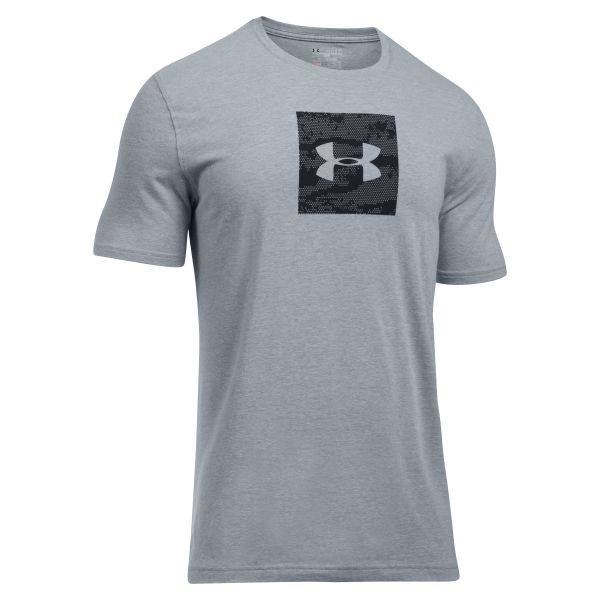 Under Armour T-Shirt Camo Boxed Logo SS gray/black