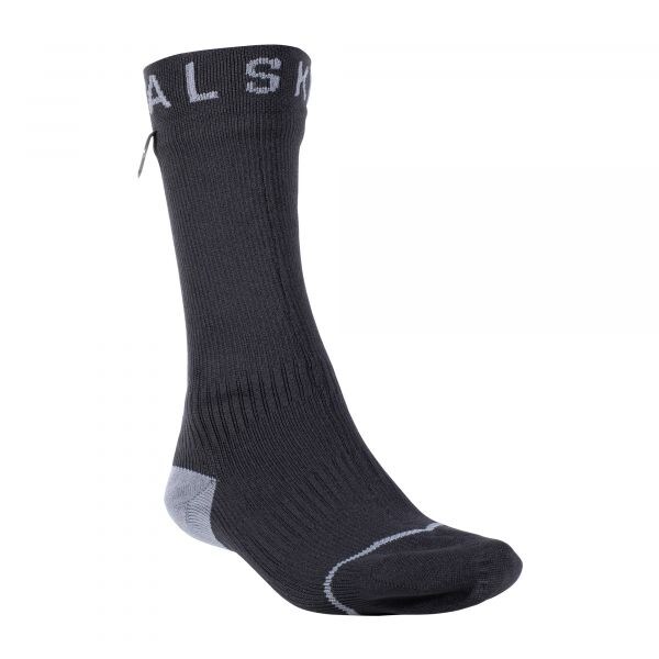 Sealskinz Socks Waterproof All Weather Mid Hydrostop grey