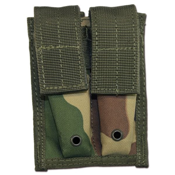 Double Magazine Pouch Small Molle MFH woodland