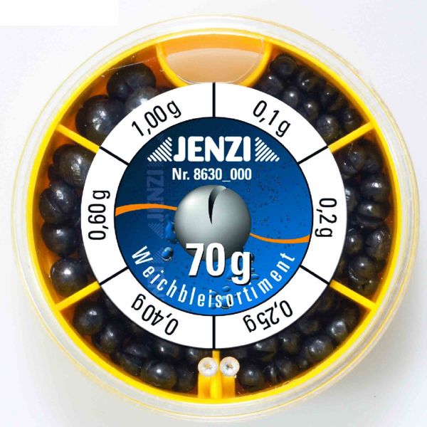 Jenzi Lead Split Shot Can 70 g