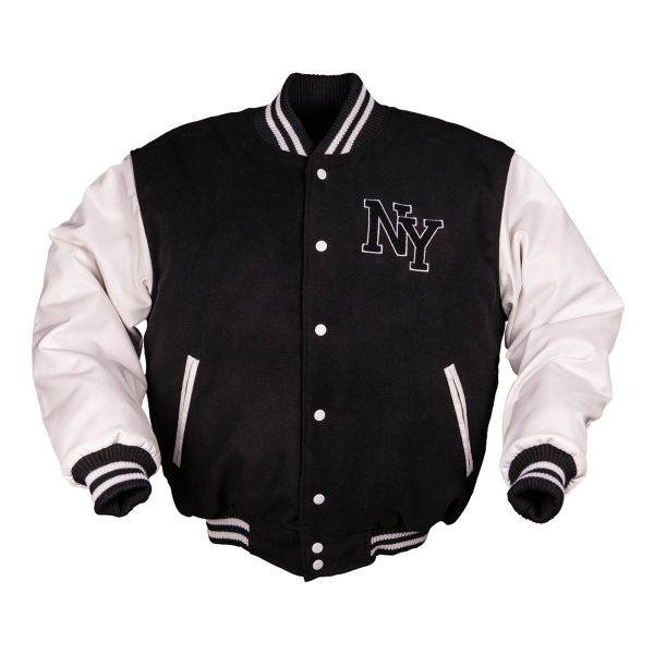 NY Baseball Jacket black/white