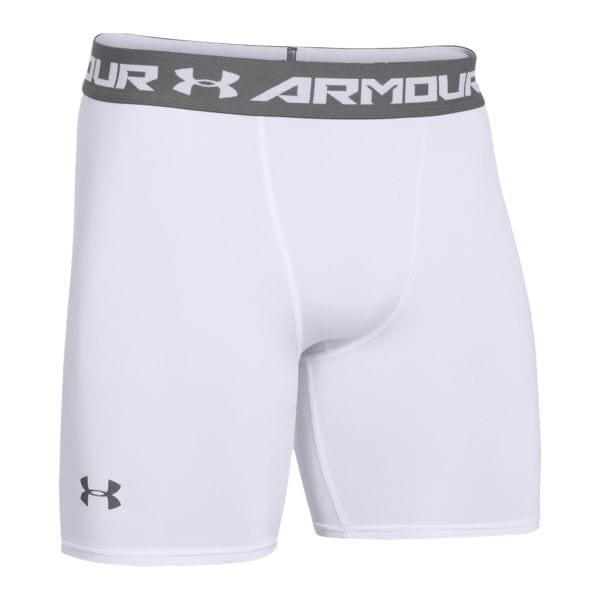Under Armour Compression Shorts HeatGear Middle Long white