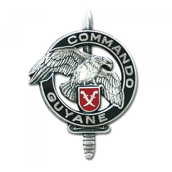 French Insignia Commando Guyane Metal