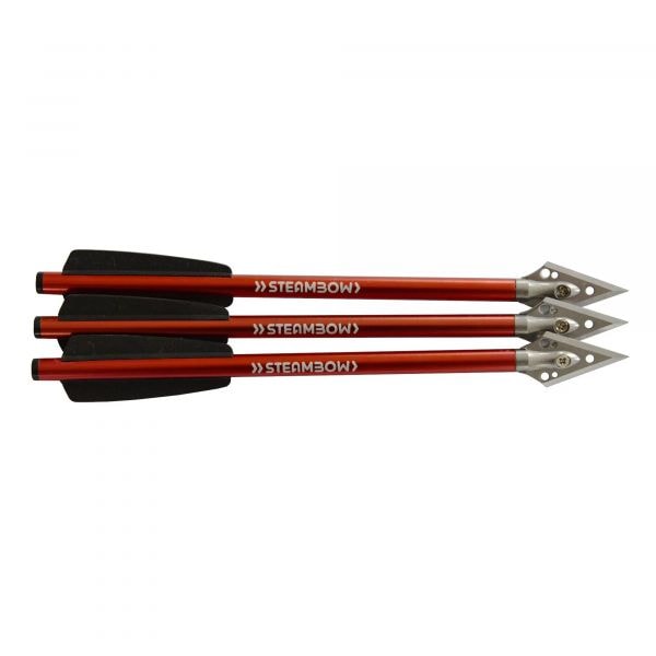 Steambow Stinger Arrows with Broadheads 3-Pack