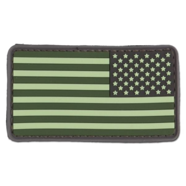 3D-Patch U.S. Flag Reversed forest