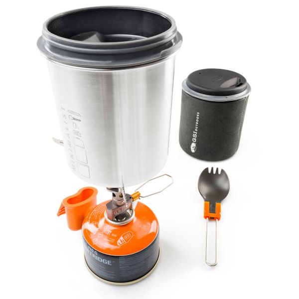 GSI Outdoors Cooking Set Glacier Stainless Minimalist II