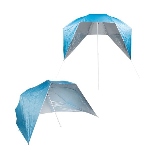 HI Tent Sun Umbrella UV50+ with Side Panels blue