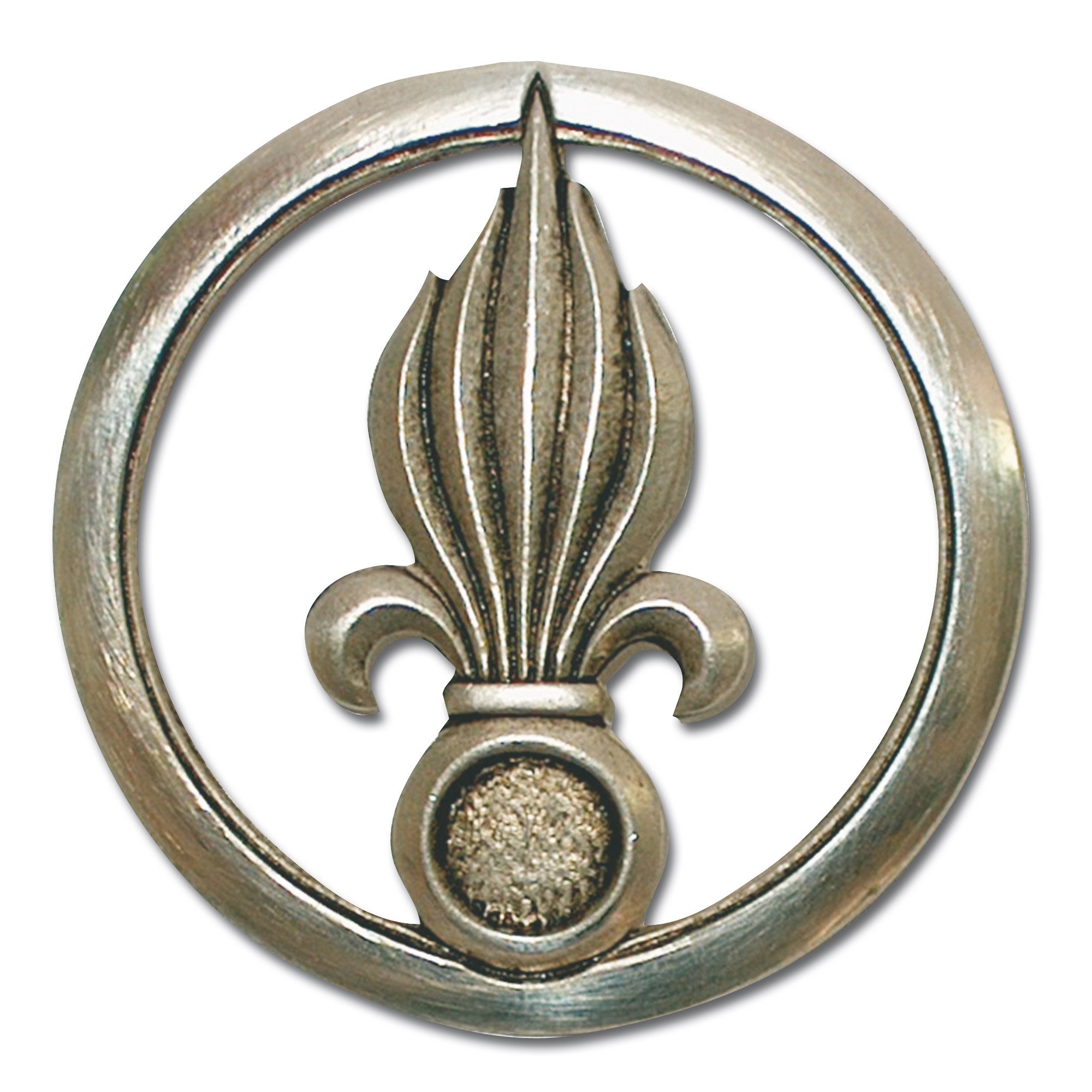 A3-082 Frankreich Fremden Legion Barettabzeichen Insignia for beret silver