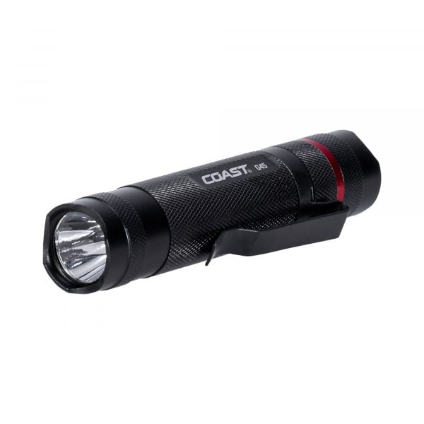 Coast flashlight G45 385 lumens black red