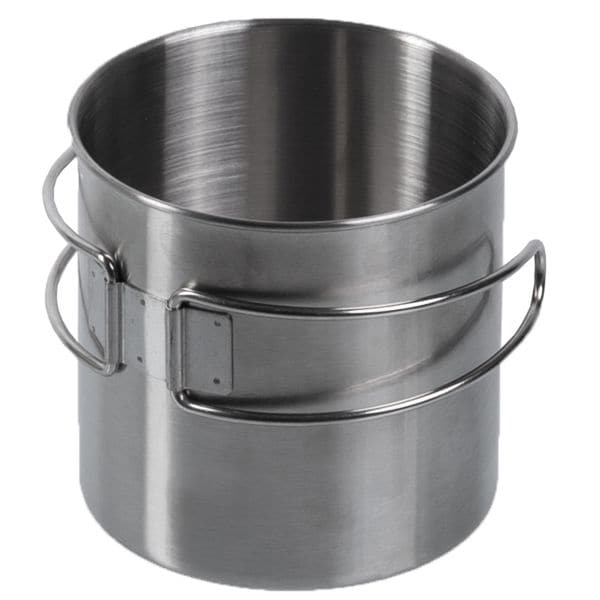 Mil-Tec Drinking Cup Stainless Steel Wire Handles 800 ml