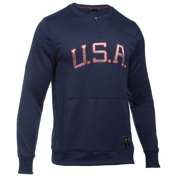 Under Armour Pullover Clay Americana Crew blue/red