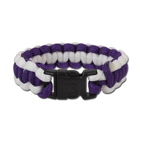 Paracord Survial Bracelet Rothco purple / white