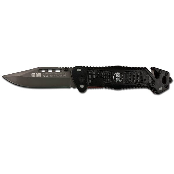 Pocket Knife RUI Tactical Drop Point black