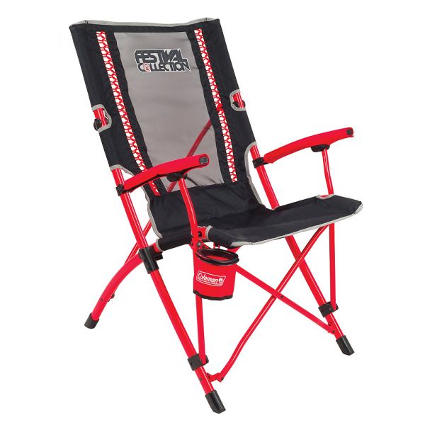 Coleman Camping Chair Festival Bungee red black