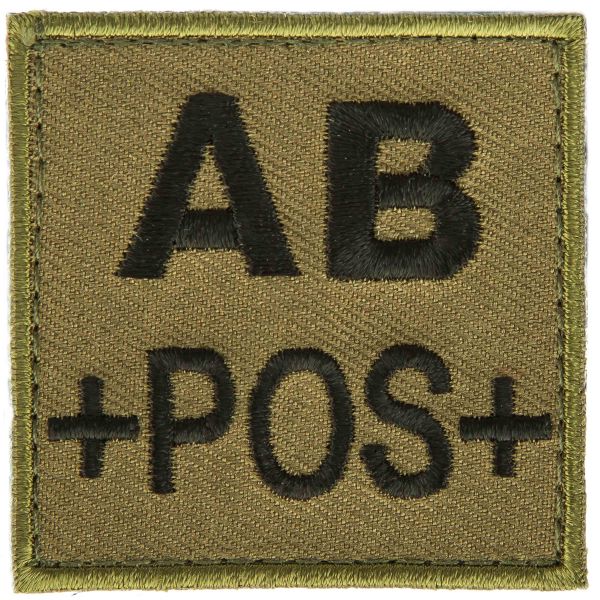 A10 Equipment Blood Group Patch AB Pos. green