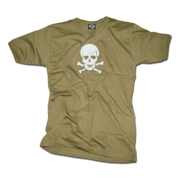 T-Shirt Skull oliv