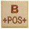 A10 Equipment Blood Group Patch B Pos. sand
