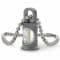 KHS Pendent Trigatag with Key Ball Chain gray