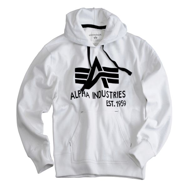 Sweatshirts Alpha Classic A Clothing Sweaters A Hoody | Men Industries white Hoody Big Classic Industries Hooded | | Alpha Big | white |
