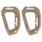 Tactical Carabiner Molle 2-Pack coyote