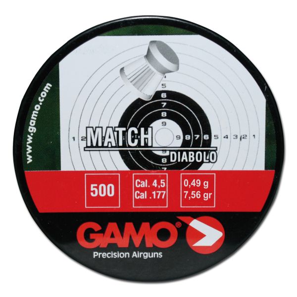 Pellets Gamo Match fluted 4, 5mm 500pcs