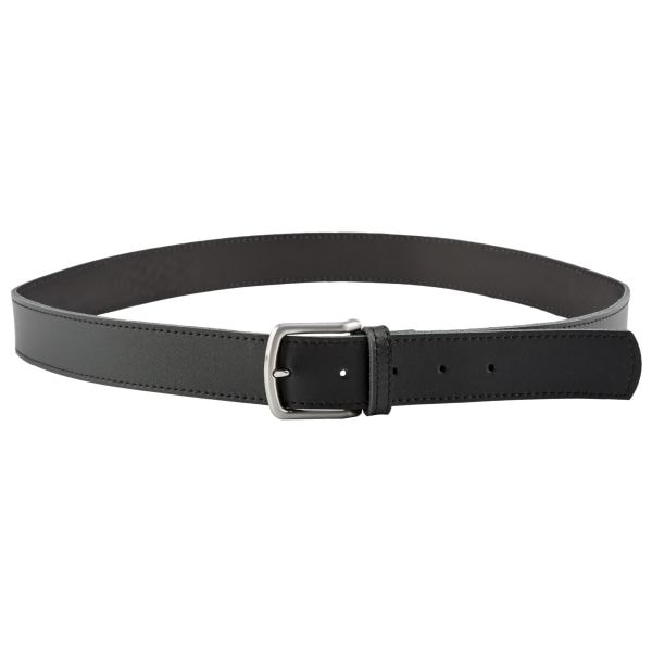 Heim 40 mm Leather Belt with Stiching black