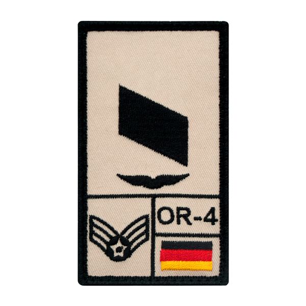 Café Viereck Rank Patch Corporal Air Force Right sand
